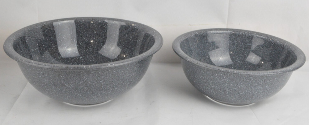 Pyrex Mixing Nesting Bowls Speckled Granite 2.5L 1.5L Set of 2 Vintage